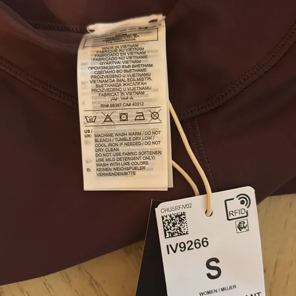 NWT Adidas women’s flared yoga pants in shadow brown sz Small. - Picture 6 of 10